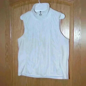 Marisa Christina White full zip vest size L